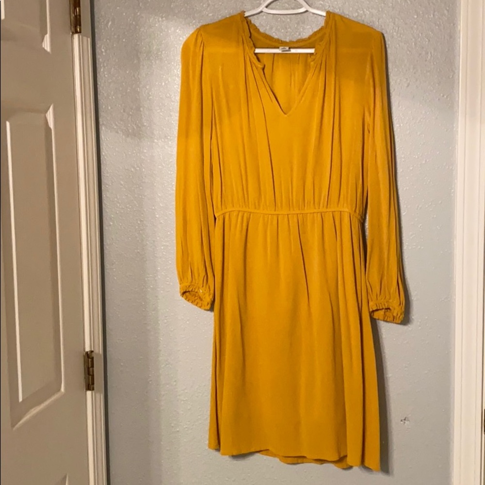 Yellow old navy dress size medium